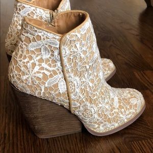 Very Volatile Lace Booties